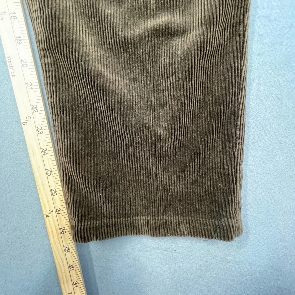 Vtg Polo Ralph Lauren Brown Andrew Pleated Corduroy Pants Mens 33x30